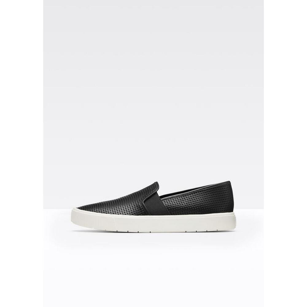 Perforated Leather Blair Sneaker Style # 52862 black career casual comfort 8